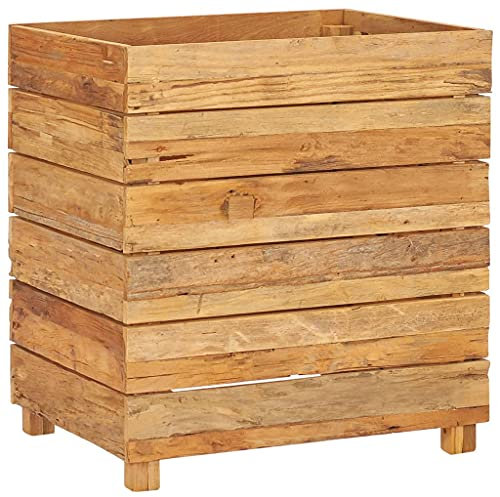 Annlera Jardinière 50x40x55 cm Jardinières Pot De Fleur Exterieur Bac A Fleurs Exterieur Grande Taille Jardinière sur Pied Bac A Fleur Bois Bac Rectangulaire Planter