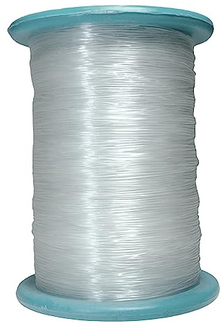 207 meter transparent nylontråd, elastiskt rep, fiskelinje, pärltråd för smyckestillverkning, armband, halsband och annat hantverk (1 mm, transparent 1)