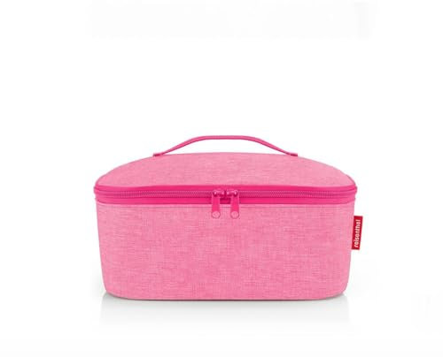 reisenthel coolerbag M pocket Kühltasche mit Obermaterial aus recycelten PET-Flaschen Ideal für das Mittagessen unterwegs, Couleur:twist pink