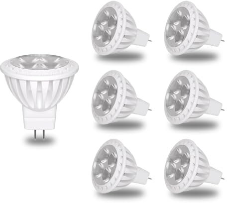 GOHDLAMP GU4 LED Warmweiß Spot Light MR11 LED Glühbirnen Nicht Dimmbar 6 Stück, GU4 LED 12V 3W Ersetzt 30W Halogenlampen Reflektor, 2700K 540LM AC/DC 11V-14V, GU4.0-Sockel