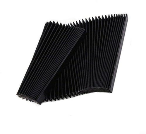 FUBESK Machine Guard Dust Cloth, Machine Black Rubber Accordion Pleats Shield Cover , Waterproof Machine Guard Dust Cloth Milling(245mm)