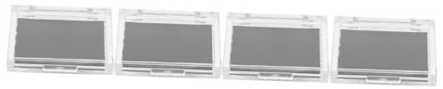 Baluue 4stücke Portable Eyeshadow Box Nachfüllbare Make-up-organisator Für Lidschatten Und Puder Transparente Magnetbox Für Kosmetik Praktischer Reisebegleiter Für Ihre