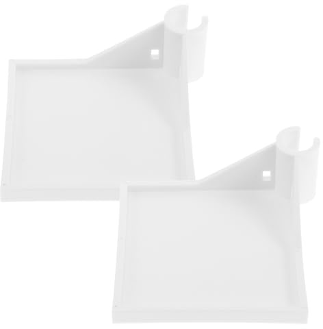 SEWOART 2pcs Grow Tent Corner Shelf for Poles Mounting Accessory for Hygrometers Cameras and Planting Equipment Easy Assembly Tent Shelf White