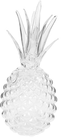 ABOOFAN Pineapple Glasbecher Mit Strohhalm Transparentes Trinkglas Für Säfte Milch Und Wasser Für Tropische Feste Sommerfeiern Und Hawaiianische Themen-events