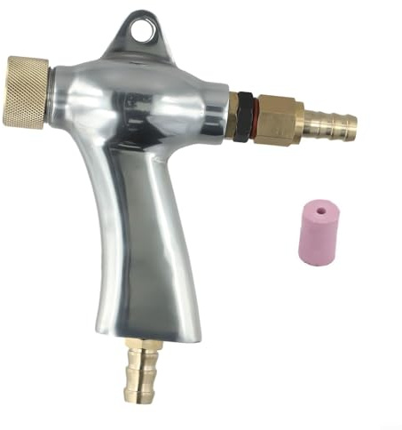Sandstrahlpistole Set Mit 5 Keramikdüsen, Tragbares Sandstrahlgerät Für Metall Glas Rost Entfernen, Ergonomisches Design, Langlebige Aluminiumlegierung, Vielseitig Einsetzbar(B)