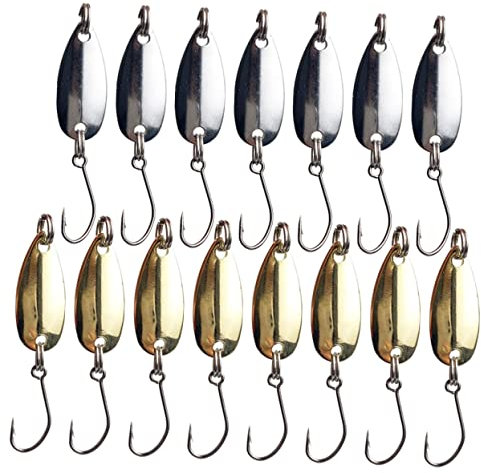 Milisten 16stücke Künstliche Sinkende Angelhaken Vielseitige Köder Für Süß Und Gold Und Silber Für Forellen Und Barschangeln
