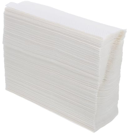 Asciugamani di Carta per Bagno Spessi 200 Fogli Bianco | Polpa di Legno, Uso in Bagno e Toilette, Facile da Distribuire, per Staff e Ospiti