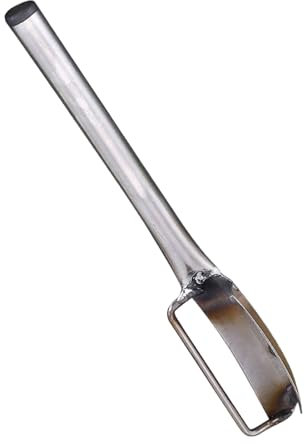 Sbucciatore Verdure Acciaio Inox - Pelacetri Manuale | Utensile Ecoergonomico Antiscivolo per Preparazione Verdura Cucina Domestica e Professionale