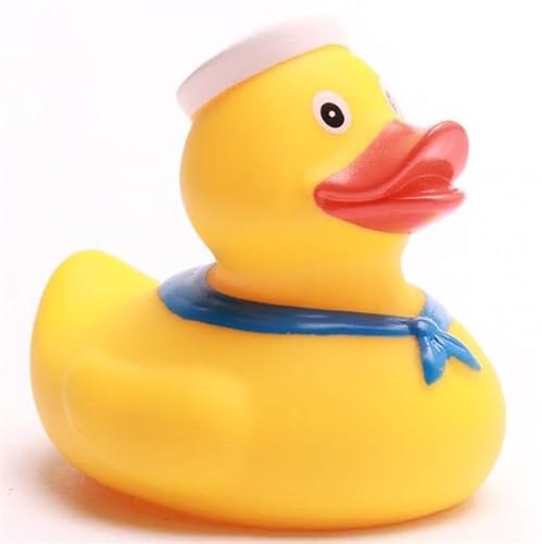 Duckshop I Badeente Matrose | Quietscheente | Quietscheentchen L: 9 cm I Geschenk Seefahrer I Präsent Sammler I Souvenir