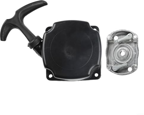 Gdfnmogo Démarreur et mécanisme de poulie pour débroussailleuse 40-5, pièce de rechange en nylon et alliage d'aluminium compatible avec débroussailleuse Gardenline, 80 mm