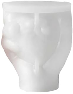 Stampo Per Candela a Forma Cuore in Silicone Per Realizzare Stampi Strumento Per La Lavorazione Gesso in Cemento Resistente Alla Temperatura Stampo Artistico Per Fusione Gesso a Forma