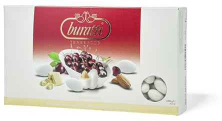 BURATTI Confetti Mandorla RIPIENI ALLA FRUTTA ROSA- TENEREZZE 1 kg CONFETTATA