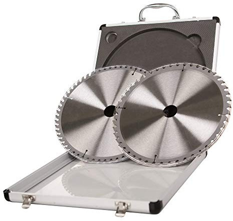 Scheppach Zubehör Kreissägeblatt Set | HW Sägeblatt-Set | 2-teilig | für Kappsäge Kappzugsäge Gehrungssäge | Ø 315 x 30 x 2,8 x 2 mm | 24/48 Zähne | für Holz, Spanplatten, Laminat und Kunststoffen