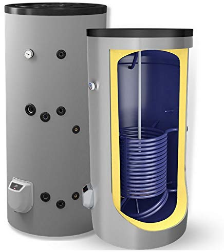 Kombispeicher kombinierter Warmwasserspeicher Standspeicher Boiler mit 1 Wärmetauscher in der Größe 500 L Liter und 3-9 kW Elektroheizstab