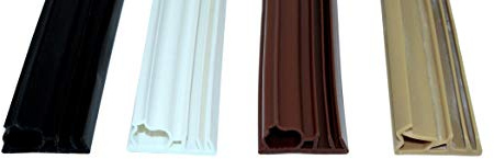 SN-TEC Universal Haustürdichtung/Türdichtung SNSK 315 (Gesamtbreite 22mm) für 5mm Nut, 15mm Falzbreite, 3 bis 8mm Anschlagluft (6 Meter) Farbauswahl: Schwarz/Weiß/Braun/Beige (Weiß)
