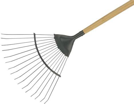 Kent & Stowe Carbon Steel Long Handled Lawn / Leaf Rake