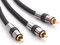 Eagle Cable by Inakustik – 10041050 – Deluxe Y Subwoofer Cable | Powerful and Dynamic Sound, High Copper Content | 5.0 m in Black | Double Shielding - Full Metal Connector | with Braided Shield