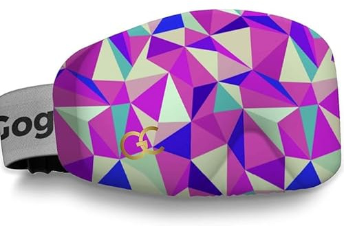 GogglesCover Ski Goggles Protective Cover, Protective Goggle Cover Portable, Ski Goggle Cover Sleeve Anti-Scratch, Ski Goggles Accessories, Ski Equipment, Geo Diamonds Design