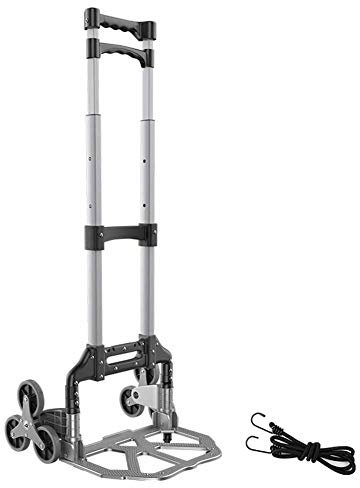MNSSRN Aluminium-Legierung Folding Trolley, Tragen Ist, Treppensteigen, Wagen, tragbarer Haushalt Trolley, arbeitssparende Multifunktionseinkaufswagen,A
