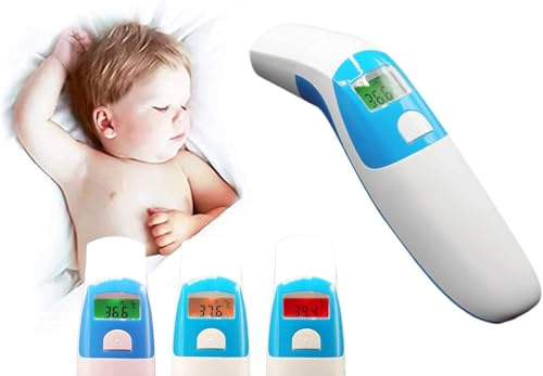 gs1 italy AEON 4 en 1 Termómetro Digital Infrarrojo y Frontal Auriculares Fiebre para Adultos, Niños, Bebés