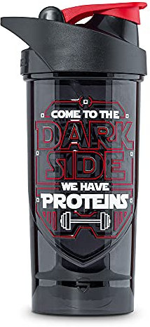 Shieldmixer Dark Side – Shaker Star Wars – Shaker per proteine – 700 ml – Gym Shaker – per bevande proteiche e sportive – Shake – Borraccia – Nero – Pro Classic Protein Shaker