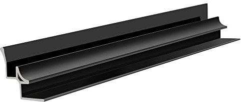 NRG Internal Corner Trim for 10mm PVC Panel 2.6M Black 1 PC | Finishing Profiles, for Bathroom PVC Panels Shower Wet Room, for Shower Room, Kitchen, Ceiling, Wet room, Shower Enclosure
