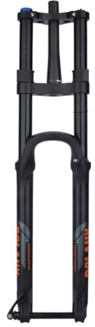 QHIYRZE DH MTB Luftgabel 26/27,5/29 Zoll Mountainbike Federgabel 160 Mm Federweg Doppelschulter Steckachsengabel 15 * 110 Mm Rückprallverstellbare Konische Gabel HL(Black,27.5'')