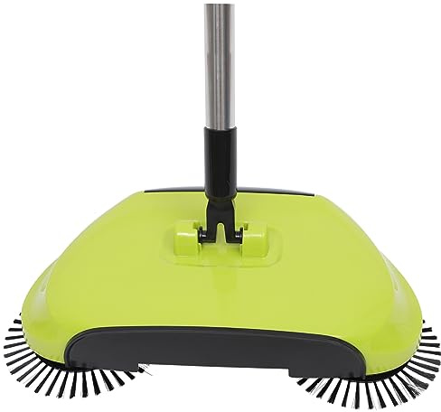 Scopa Rotante 3 in 1 Manico Regolabile e Rotazione 360° | Abs, Acciaio Inox e Pet, Raccolta Automatica, Angoli e Chioma, Piastrelle e Pavimenti Plastici