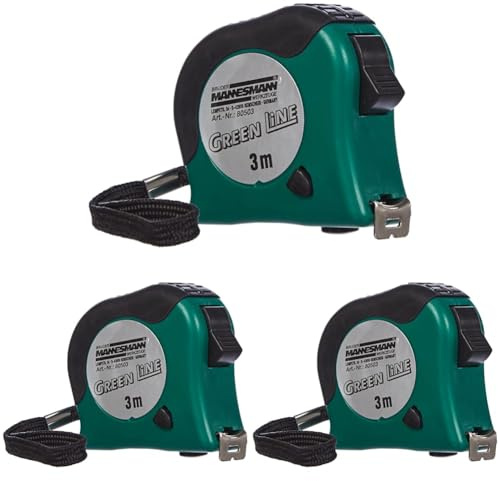 Brueder Mannesmann M80503 Stahlbandmaß (Packung mit 3)