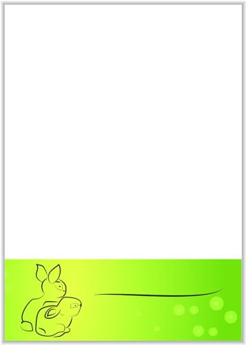 Briefpapier Ostern DIN A4 - Motivpapier Osterfest - 20 Blatt - Motiv Nr. 055 | 100g/m²