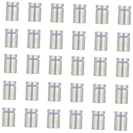 Healeved 30stücke Schraubhaken Aus Edelstahl Für Schilder Abstandshalter Für Glas Oder Innen Und Außenbereich Geeignet Einfache Montage