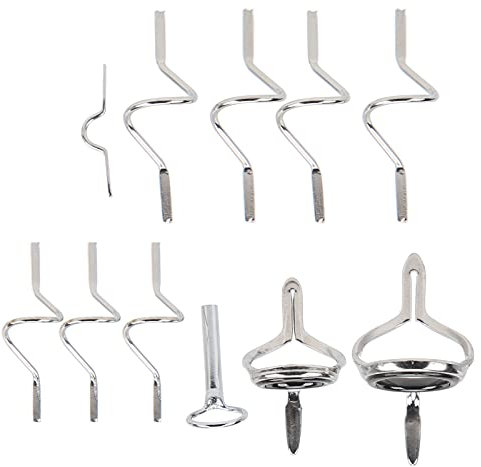 Fliegenrute-Reparatur-Set, Angelruten-Spitzenf¨¹hrung, Angel-Reparatur-Werkzeug, Edelstahl-Doppelschnallenring