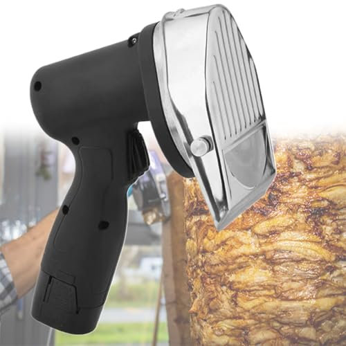 Beachtiful Couteau à Kebab sans Fil, Trancheuses électriques, Coupe-Kebab sans Fil, Lame en Acier Inoxydable de Grande Capacité, Coupe-Kebab sans Fil pour Un Usage Domestique