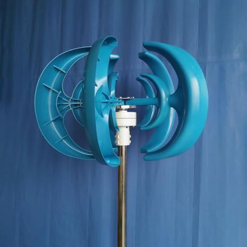 TT-YEC 400W 12/24 V Generatore Di Vento Piccolo, Turbina Eolica Dell'asse Verticale, Kit Di Generatore Di Vento Portatile, Basso Rumore, Adatto Per La Casa Da Giardino (Blu),400w 24v