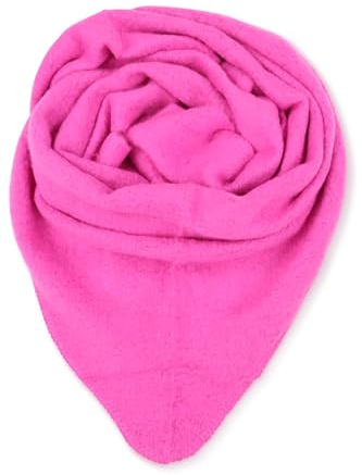 Malito S601 - Bufanda de moda para mujer, suave, triangular, lisa, larga, mullida, XXL, fucsia, Talla única