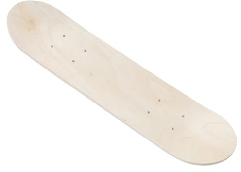 HEMOTON Leeres Skateboarddeck Doppelseitig Selbstgemacht Holzdeck für Kinder Graffiti Skateboard Leeres Skateboard für Kreative Gestaltung 1 Stück