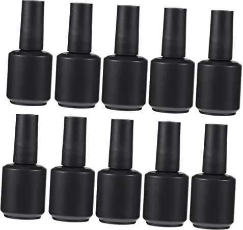 VICASKY 12pièces Flacon de Vernis à Ongles Verre Rechargeable Vide pour Vernis à Ongles et Brosse à Cheveux