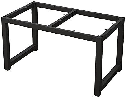 Schwarzer Tischläufer für Esstisch & Schreibtisch, Metall-Tischbeine & Gestell, Skate-Gestell Möbelfüße, Modern 137 x 47 cm, Stilvolle Accessoires für Wohnkultur