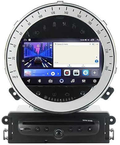 JYZHAO para BMW Mini 2006-2013,Autorradio Android 11 de 9 Pulgadas con Navegación GPS,Bluetooth,Wi-Fi,4G,Bluetooth,Mirror Link,Radio Integrada Reproductor Vídeo,Conectar y Usar,T4