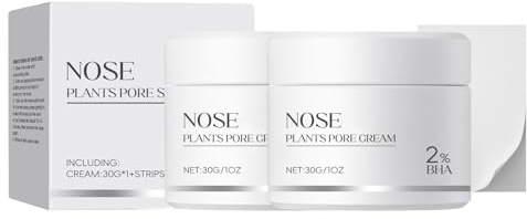 Pormaskborttagare vit lera, blackhead remover peel off mask, djuprengöring för pormaskar, smuts, akne, porförminskning, för män och kvinnor (2 st)