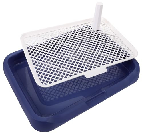 VALICLUD Toilette per Cani in Plastica Griglia Antispruzzo Vaschetta per Urina Cuccioli Grande capacità Lettiera per Animali Domestici da Interno per Addestramento Igienico