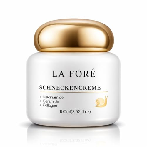 La Foré Schneckenschleim Creme mit Niacinamide, Ceramiden & Kollagen – Hautpflege - Feuchtigkeitscreme, Gesichtscreme und Körperpflege, Anti-Aging, Narbenpflege, Akne & Falten – Gesichtspflege