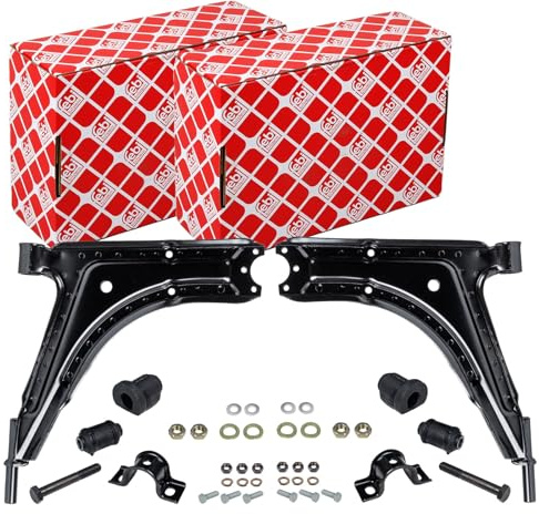 2X Febi Bilstein Querlenker vorne Beidseitig | 2x 07217 Kompatibel mit Caddy I (14),Golf I (17),Golf I Cabriolet (155),Jetta I (16),Scirocco (53),Scirocco (53B)