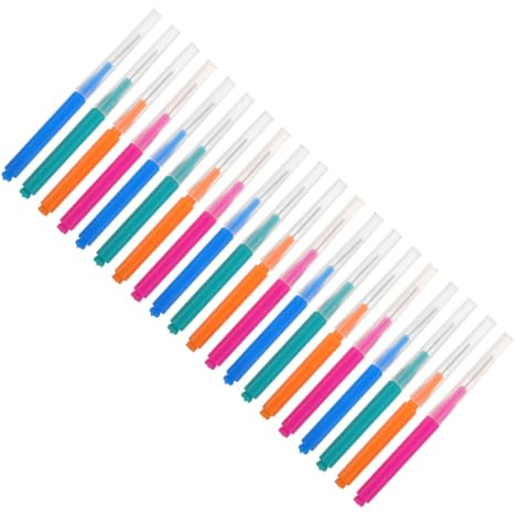EPIGEIST 80 St Interdentalborstar i Rostfritt Stål Små Tandgap med Push-pull Design Ergonomiska och Portabla Tänderengörare för Plackborttagning och Täta Mellanrum Färger