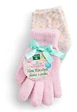 Earth Therapeutics Aloe Moisture Gloves & Socks Set - Confetti/Pink