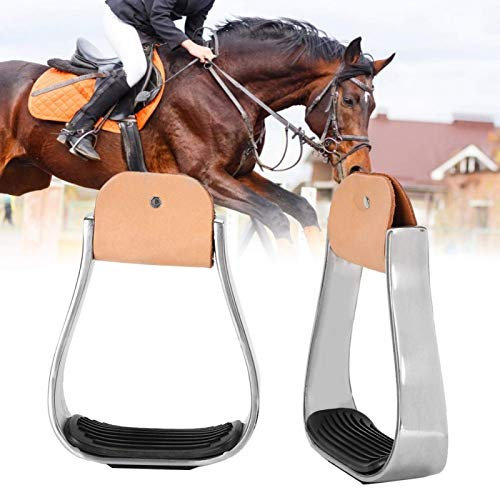 Cuque Horse Saddle Staffe, Sella Western in Alluminio Saddle Tack Copriscarpe Staffe Western Imbottite Staffe da Equitazione Antiscivolo, Staffe Western Imbottite per Cavallo