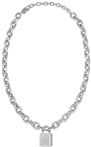 Breil - Women's Necklace Promise Collection TJ3078 - Gioielleria Donna - Girocollo in Acciaio per Donne, con Chiusura a Pinza di Granchio e Finitura a Specchio, Argento - Regolabile da 40 cm a 46 cm