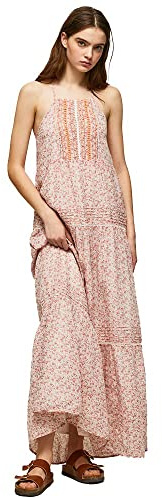 Pepe Jeans Parhi, Vestito Donna, Multicolore (Multi),M