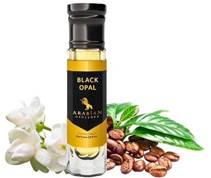 FR49 BLACK OPAL concentrated perfume oil for women. 6ml/15ml roll-on bottle. Arabian Opulence. Vanilla/coffee/sweet/warm spicy/white floral, 1