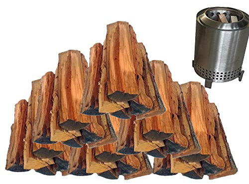 Tändved,Brandstartare,ved,ved,Minived och eldstartare - Hållbar - Torkad ek Körsbärslönnvalnöt - 3,5-4 längder (kompatibel med Solo Stove Mesa Bordseldstad)
